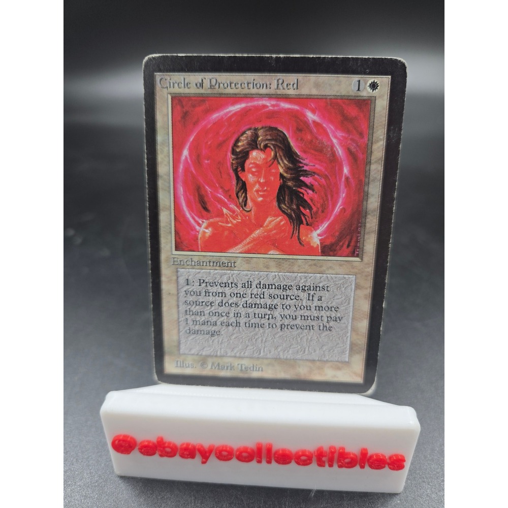 MTG Circle of Protection Red BETA Edition PL 1993 Mark Tedin